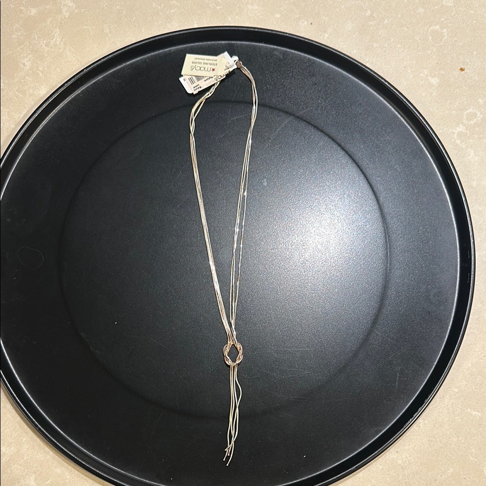 Boconi Silver Necklace with Gold Accent